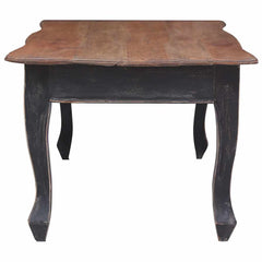 283904 vidaXL Coffee Table Black 120x60x45 cm Solid Mahogany Wood 3
