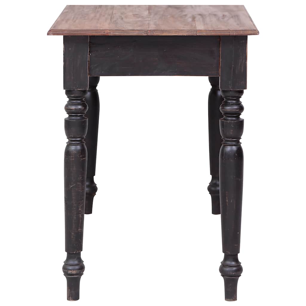 Desk with Drawers 117x57x75 cm Solid Mahogany Wood Old brown