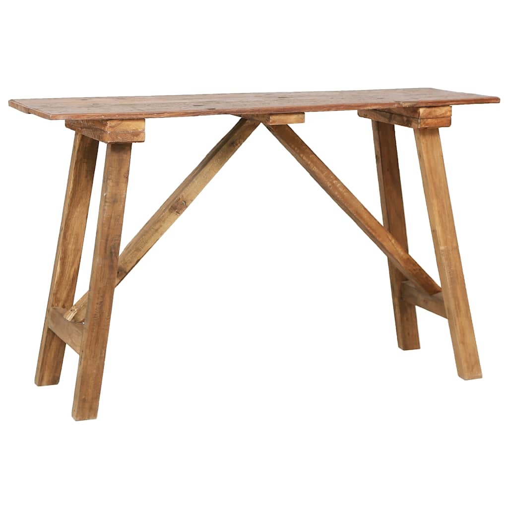 283916 vidaXL Console Table 130x40x80 cm Mixed Recycled Wood 1