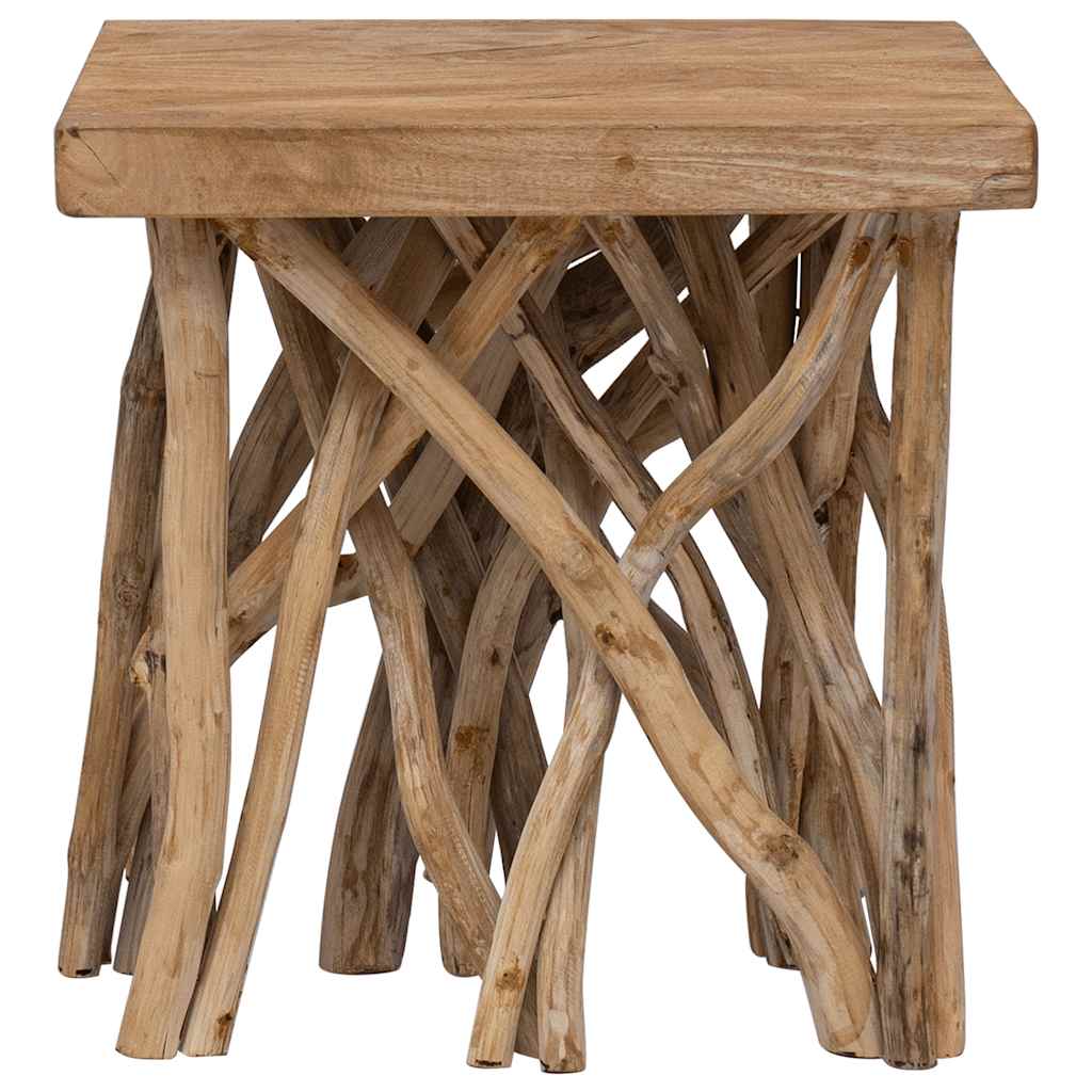 283936 vidaXL Log Coffee Table 40x40x40 cm Mixed Recycled Wood 2