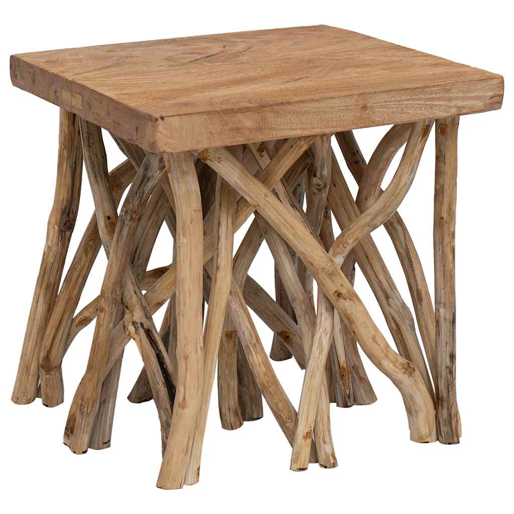 283936 vidaXL Log Coffee Table 40x40x40 cm Mixed Recycled Wood 3