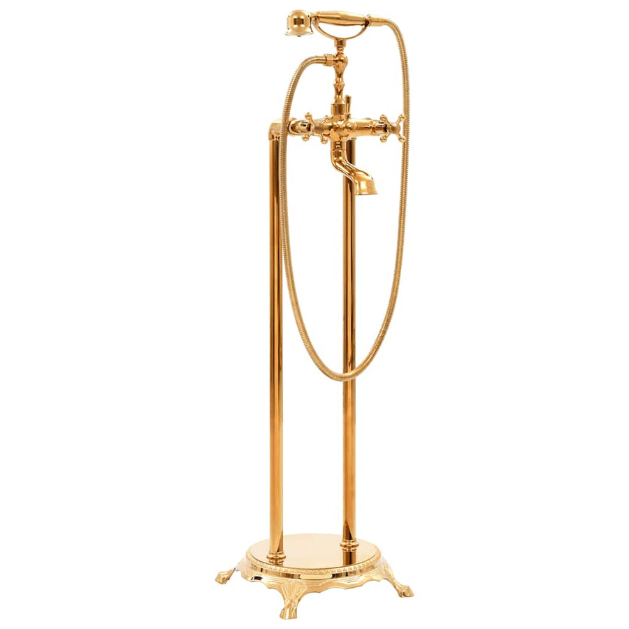 Freestanding Bathtub Faucet Stainless Steel 99,5 cm Gold