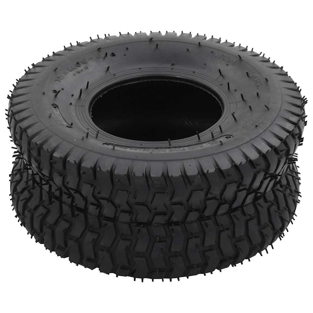 vidaXL Wheelbarrow Tyres 2 pcs 15x6.00-6 4PR Rubber 4