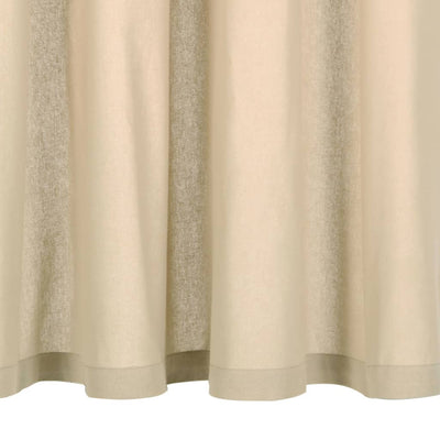 Curtains with Metal Rings 2 pcs Cotton 140x245 cm Beige