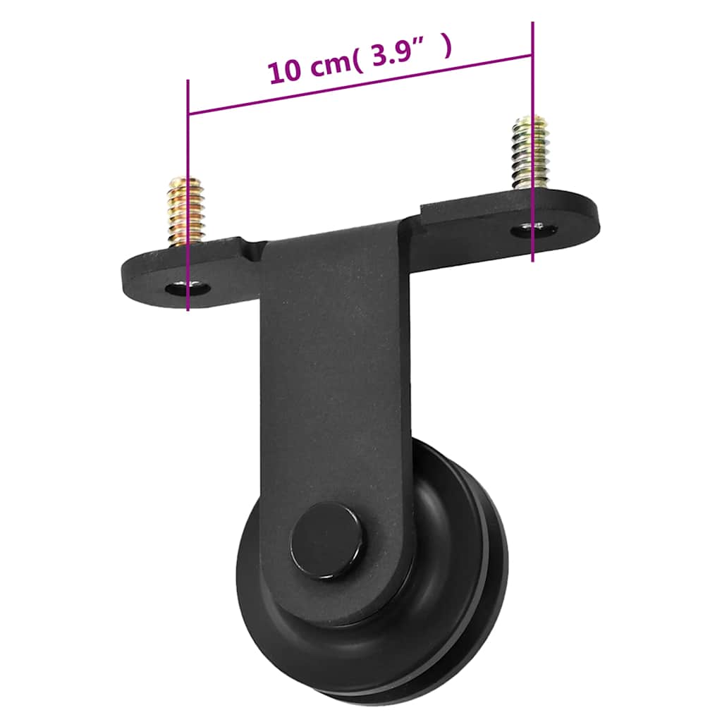 Sliding Door Hardware Kit Steel 183 cm 1