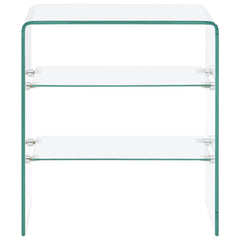 vidaXL Coffee Table 50x40x56 cm Tempered Glass 2