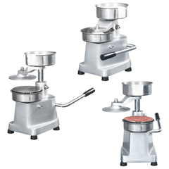 Hamburger Press Machine with 500 Patty Papers Aluminium 10 cm 100 mm