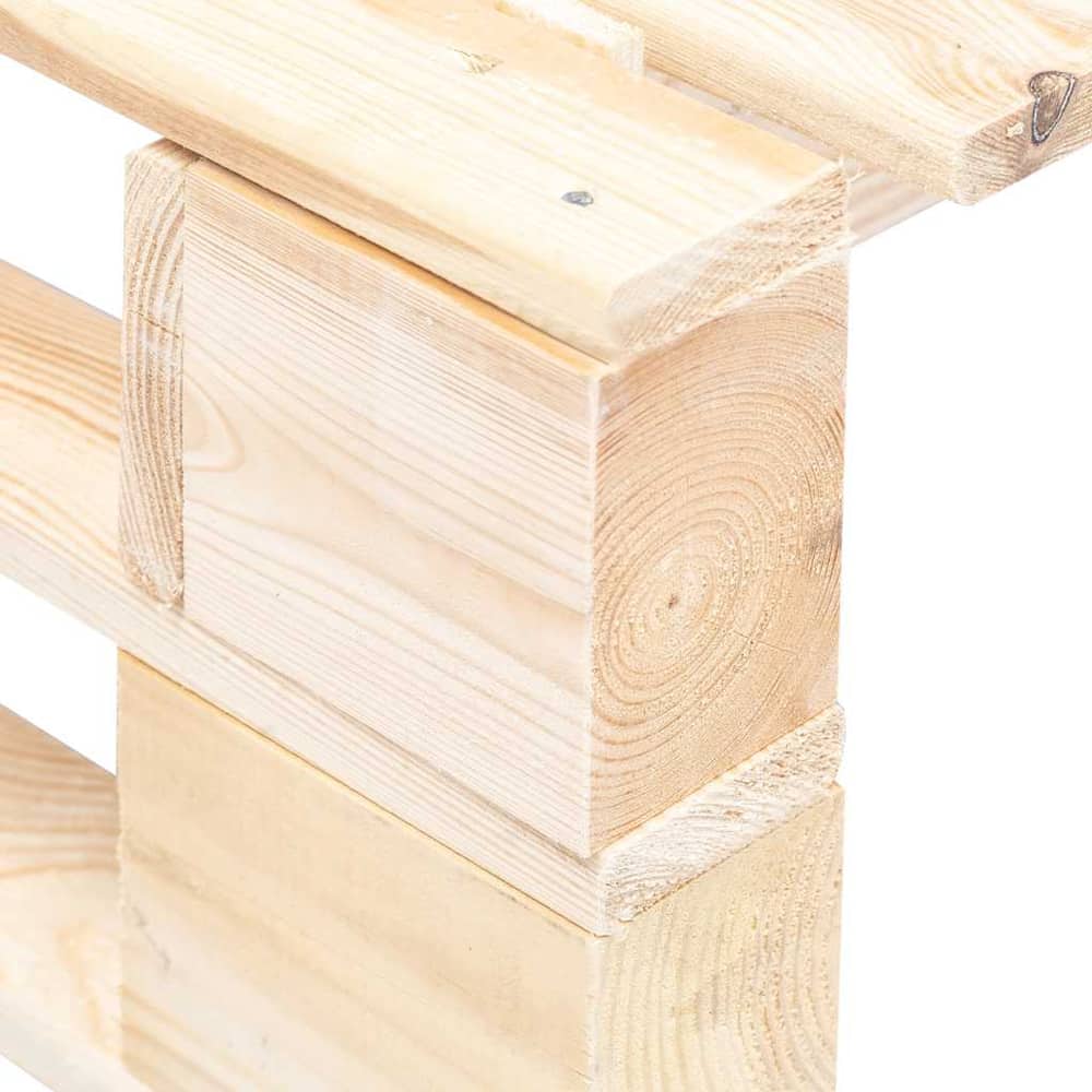 vidaXL Garden Pallet Ottoman Wood 4