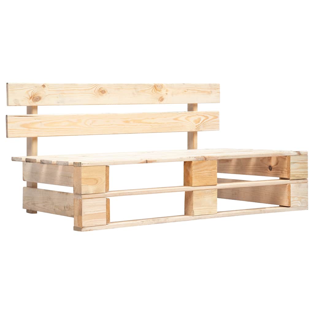 vidaXL Garden Pallet Bench Wood 1