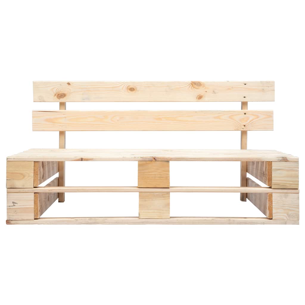 vidaXL Garden Pallet Bench Wood 2