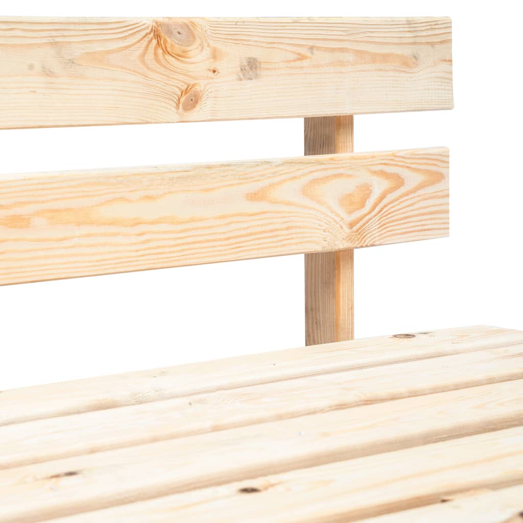 vidaXL Garden Pallet Bench Wood 3