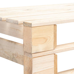 vidaXL Garden Pallet Bench Wood 4