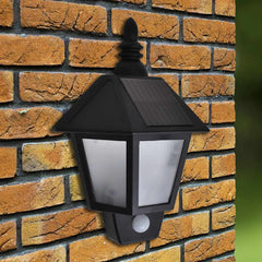 Solar Wall Lamps 2 pcs with Motion Sensor Black, image 2