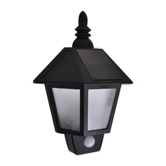 Solar Wall Lamps 2 pcs with Motion Sensor Black, image 3
