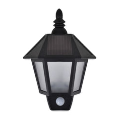Solar Wall Lamps 2 pcs with Motion Sensor Black, image 4