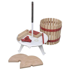 vidaXL 2 Piece Fruit & Wine Press and Crusher Set 3