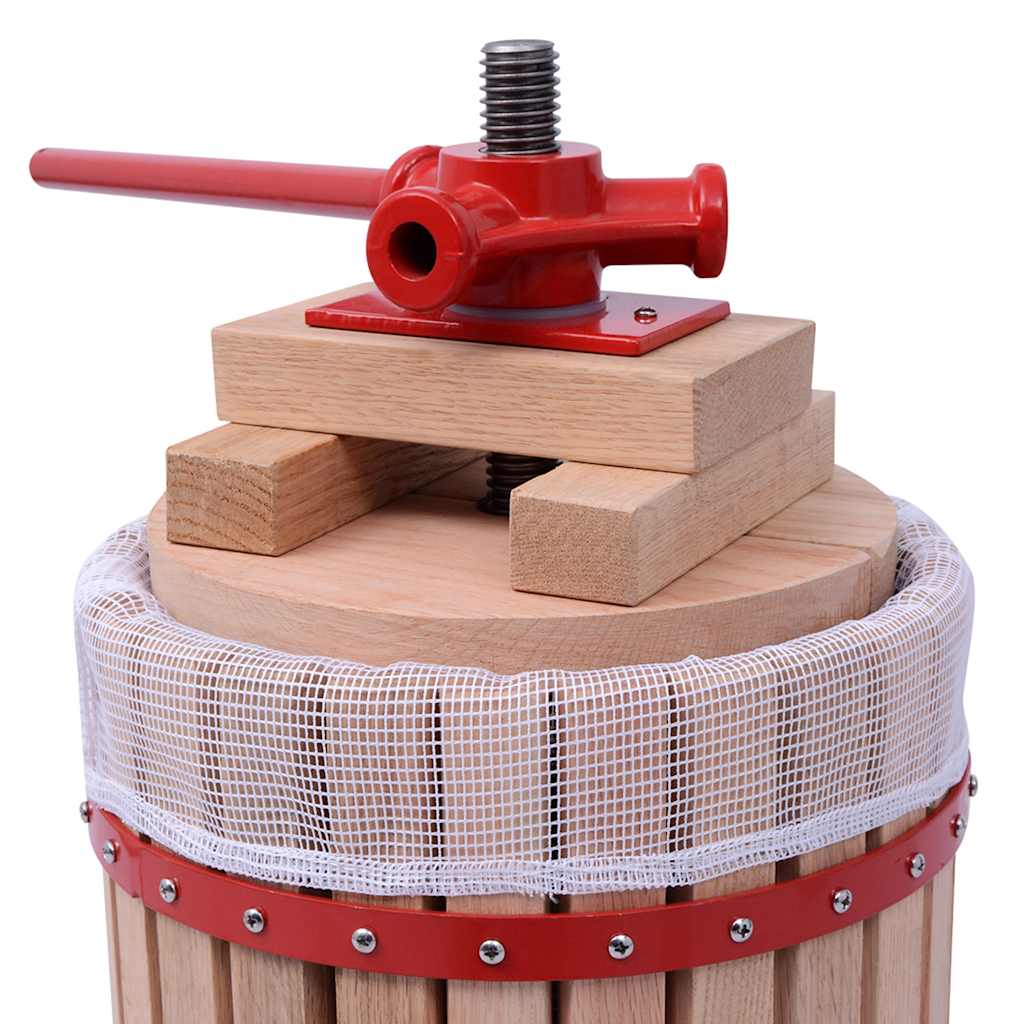 vidaXL 2 Piece Fruit & Wine Press and Crusher Set 4