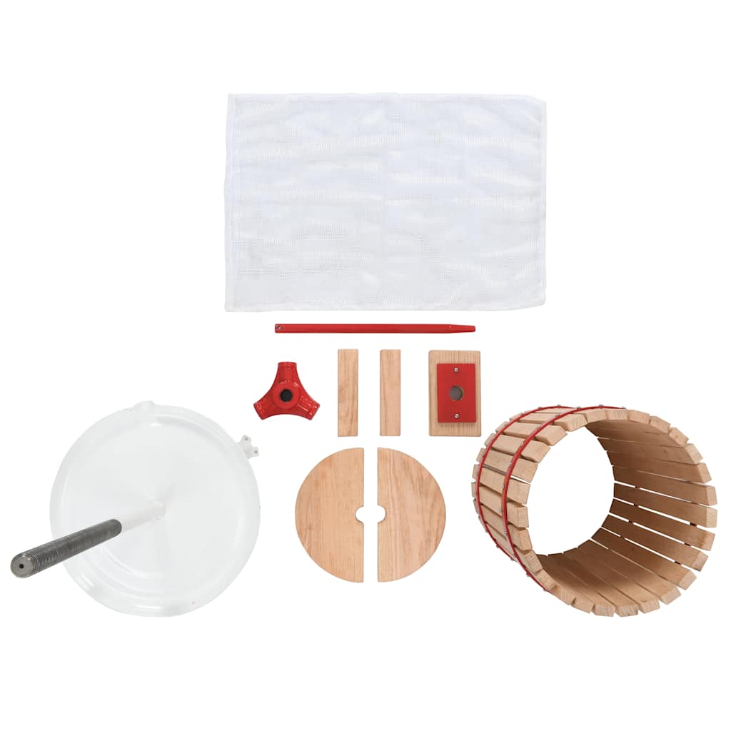 vidaXL 2 Piece Fruit & Wine Press and Crusher Set 3