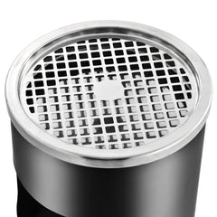 Ashtray Dustbin 30 L Steel Black