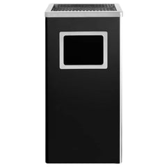 vidaXL Ashtray Dustbin 45 L Steel Black 2
