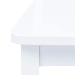 vidaXL Dining Chairs 6 pcs White Solid Rubber Wood 6