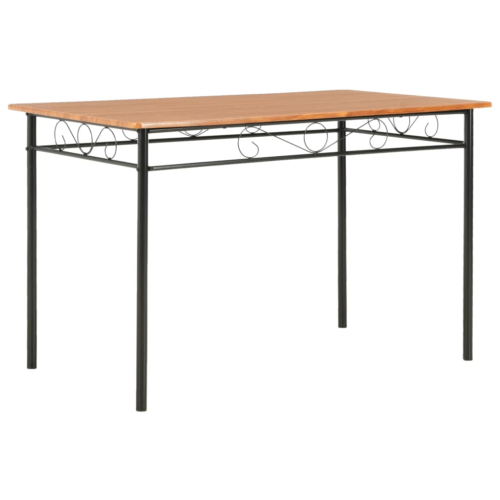 vidaXL Dining Table Brown 120x70x75 cm MDF 1