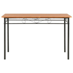 vidaXL Dining Table Brown 120x70x75 cm MDF 2