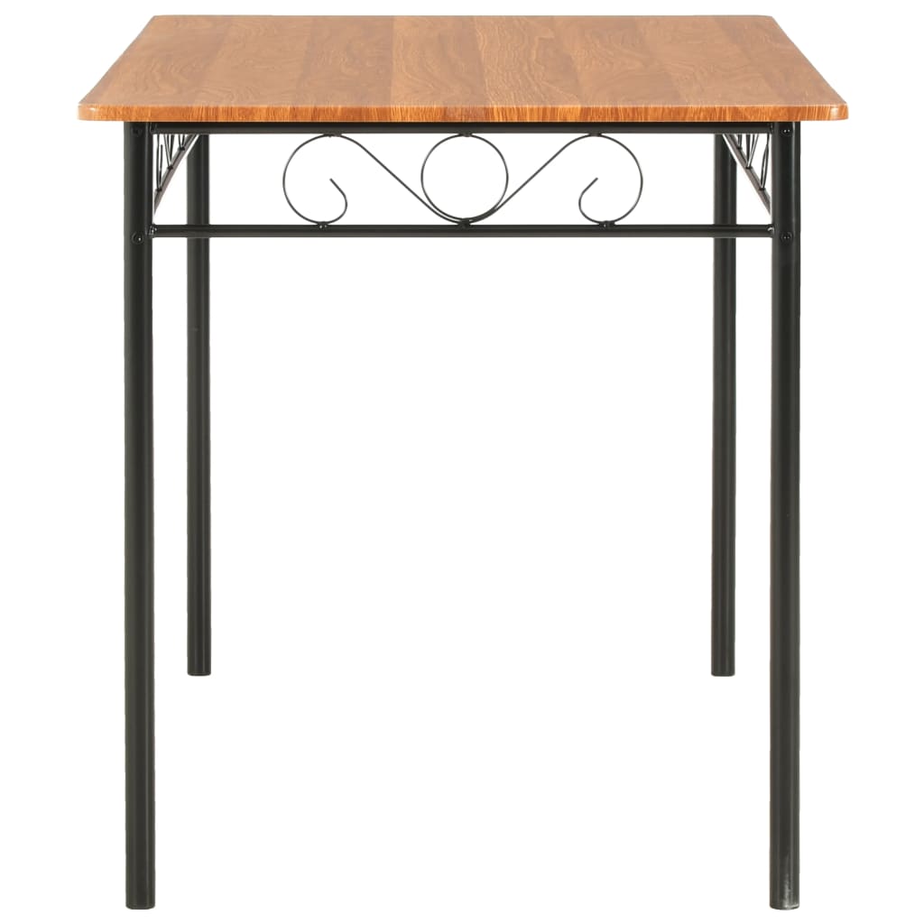 vidaXL Dining Table Brown 120x70x75 cm MDF 3