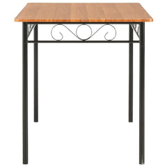vidaXL Dining Table Brown 120x70x75 cm MDF 3