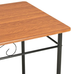 vidaXL Dining Table Brown 120x70x75 cm MDF 4