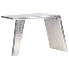 vidaXL Aviator Desk Silver 112x50x76 cm Metal 3