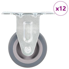 vidaXL 12 pcs Fixed Casters 50 mm 1
