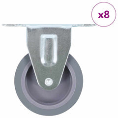 vidaXL 8 pcs Fixed Casters 75 mm 1