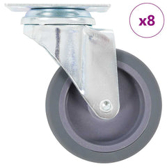 vidaXL 8 pcs Swivel Casters 75 mm 1