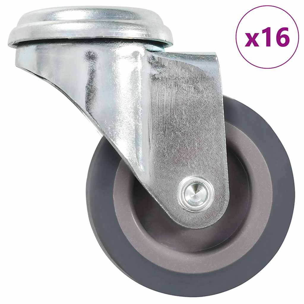 vidaXL 16 pcs Bolt Hole Swivel Casters 50 mm 1