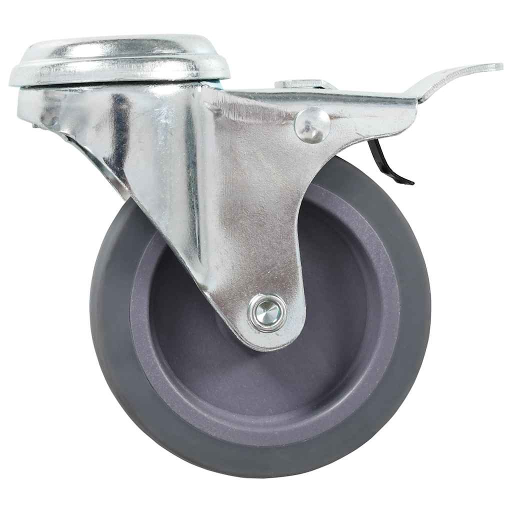 vidaXL 12 pcs Bolt Hole Swivel Casters 75 mm 5
