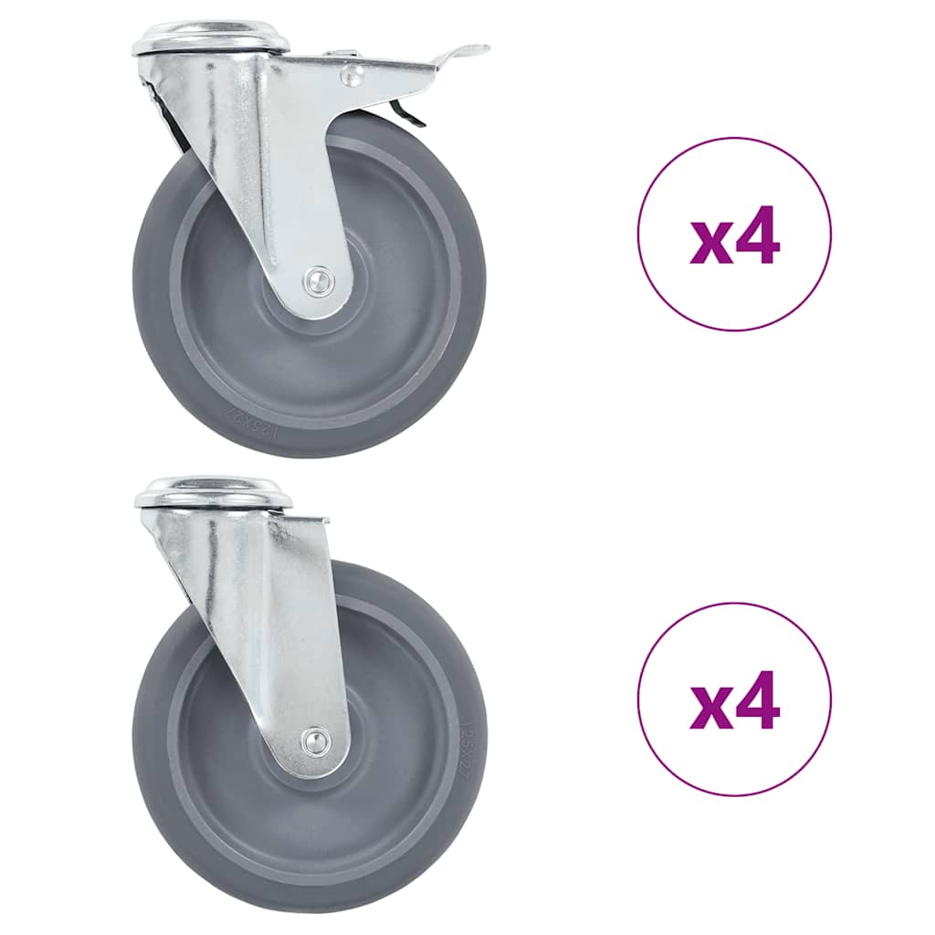 Bolt Hole Swivel Casters 125 mm 8