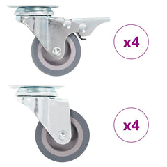 vidaXL 8 pcs Swivel Casters 50 mm 1