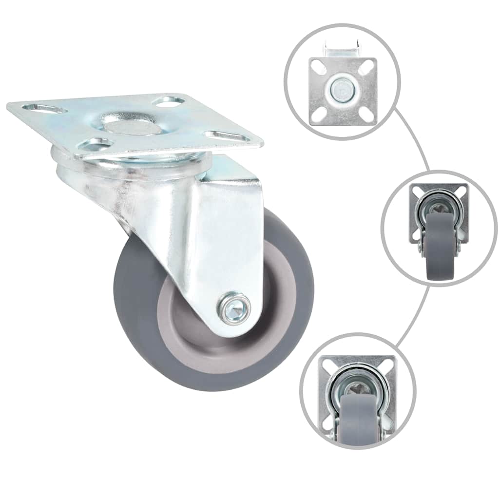 vidaXL 8 pcs Swivel Casters 50 mm 2