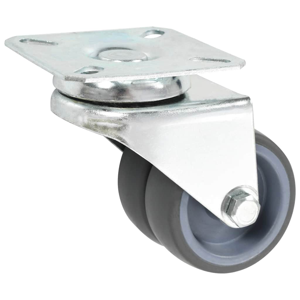 vidaXL 8 pcs Twin-wheel Swivel Casters 50 mm 4