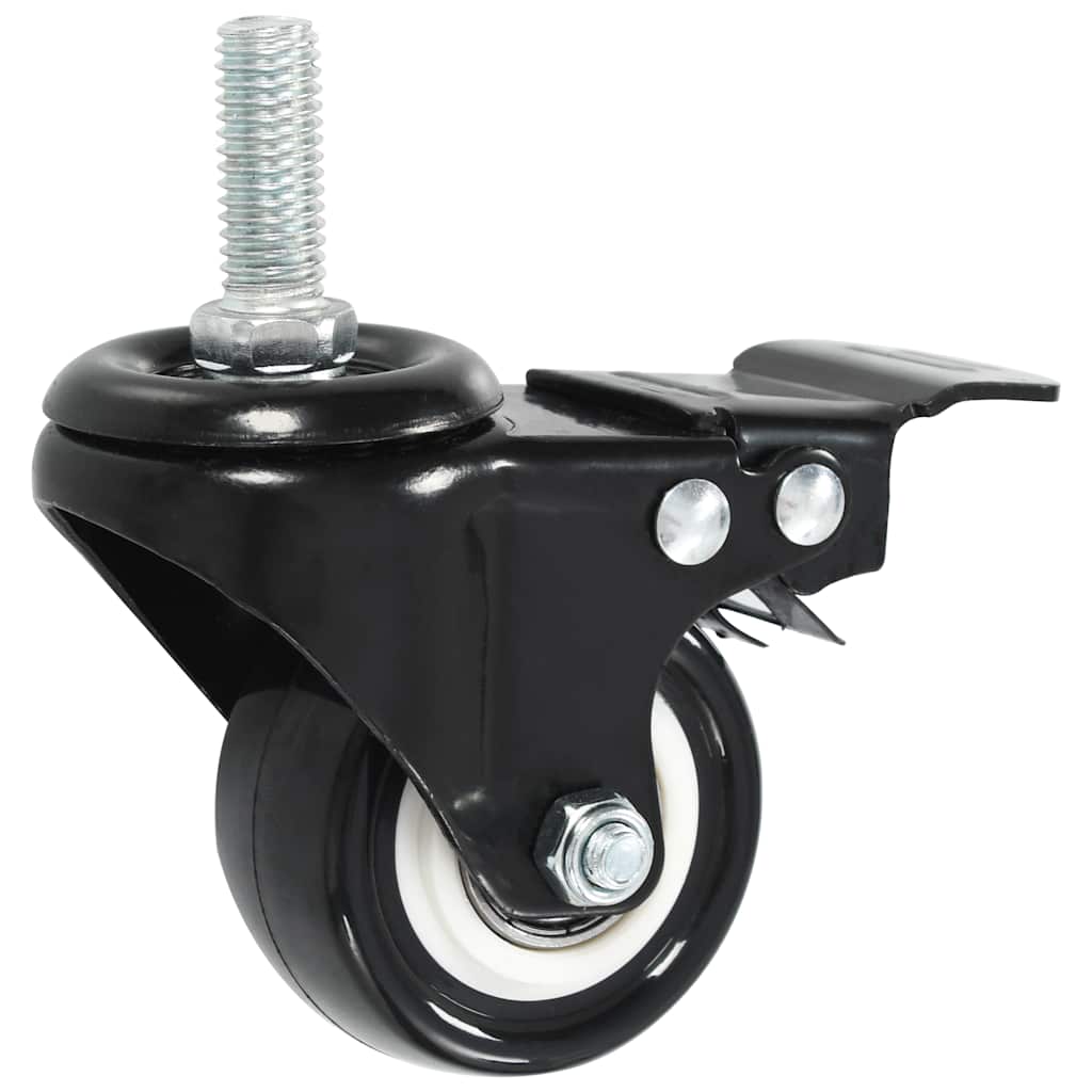 vidaXL 16 pcs Swivel Casters with Brakes 50 mm 3