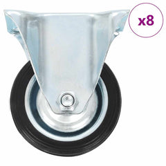 vidaXL 8 pcs Fixed Casters 75 mm 1