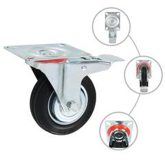 vidaXL 8 pcs Swivel Casters 100 mm 2