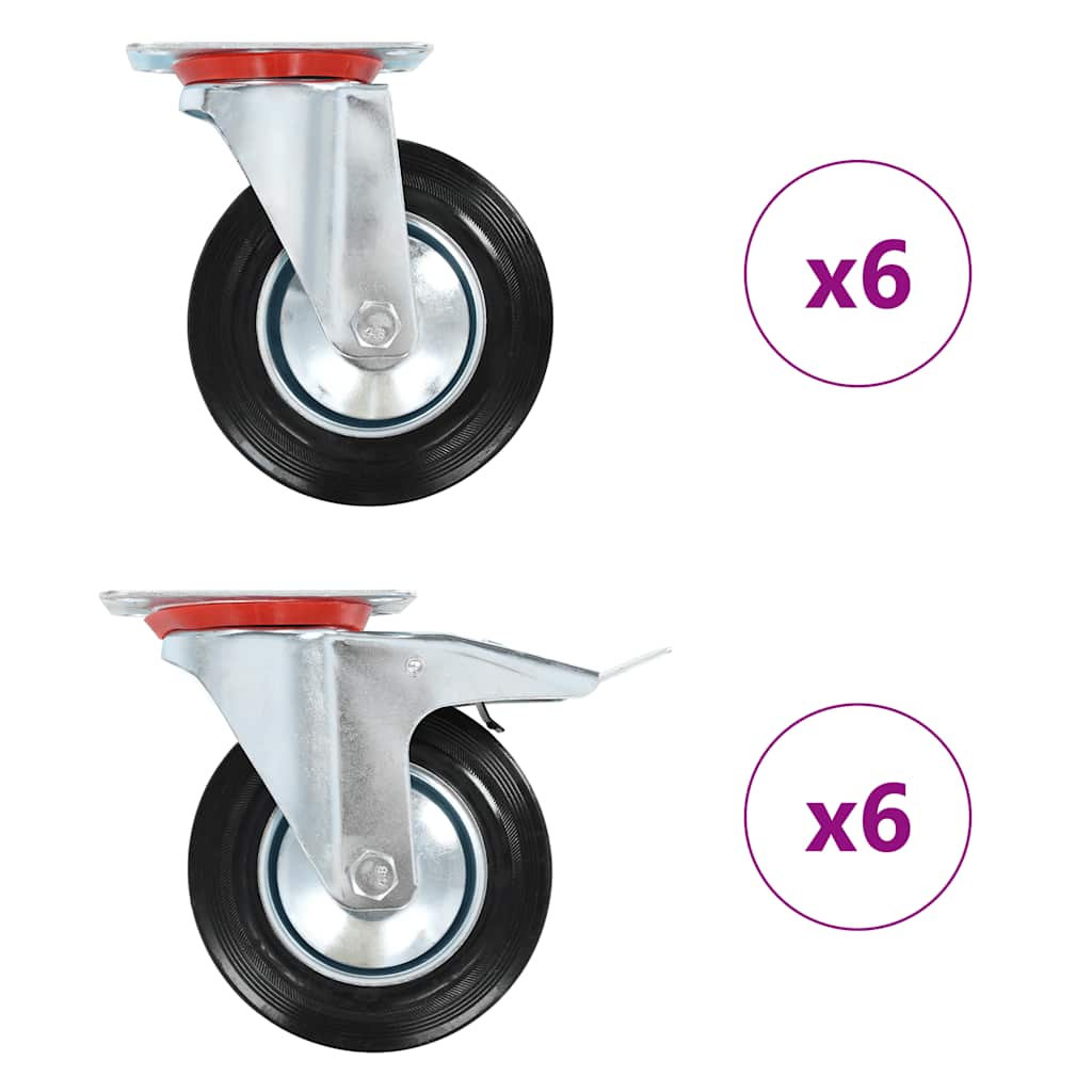 Swivel Casters 160 mm 12