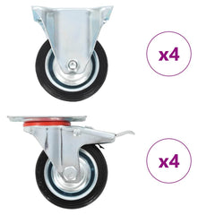 vidaXL 8 pcs Casters 75 mm 1