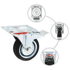 vidaXL 8 pcs Casters 75 mm 2