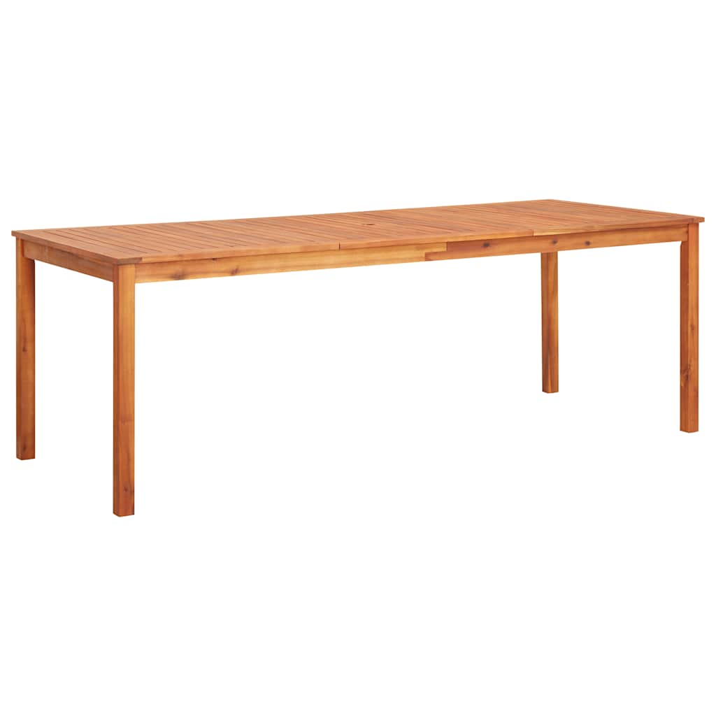 Garden Table Solid Acacia Wood 215 cm 90 cm