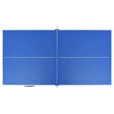 5 Feet Ping Pong Table with Net 152x76x66 cm Blue