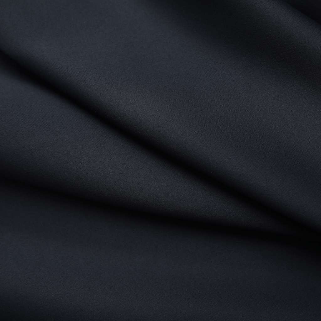 vidaXL Blackout Curtains with Hooks 2 pcs Black 140x245 cm 4