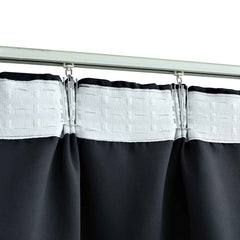 vidaXL Blackout Curtains with Hooks 2 pcs Anthracite 140x225 cm 4